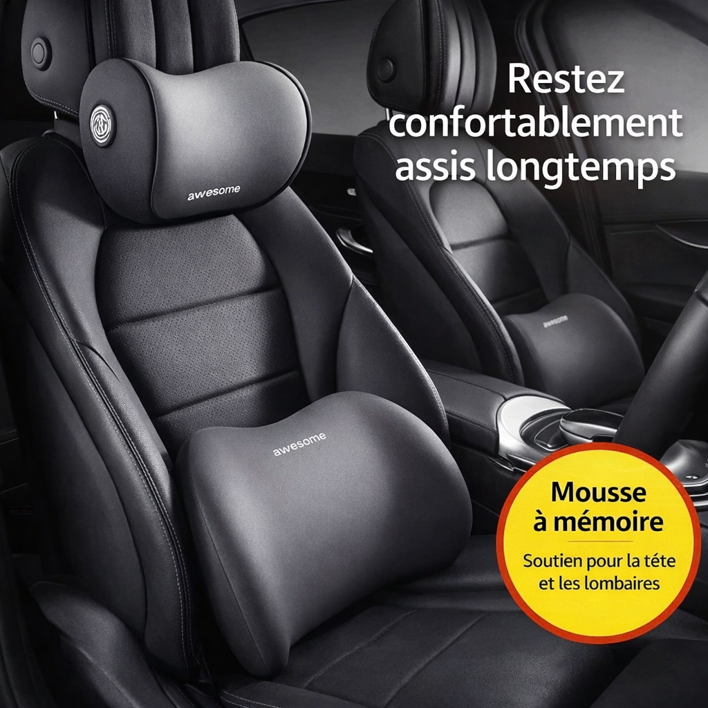 Duo Confort Dos & Nuque à mémoire de forme