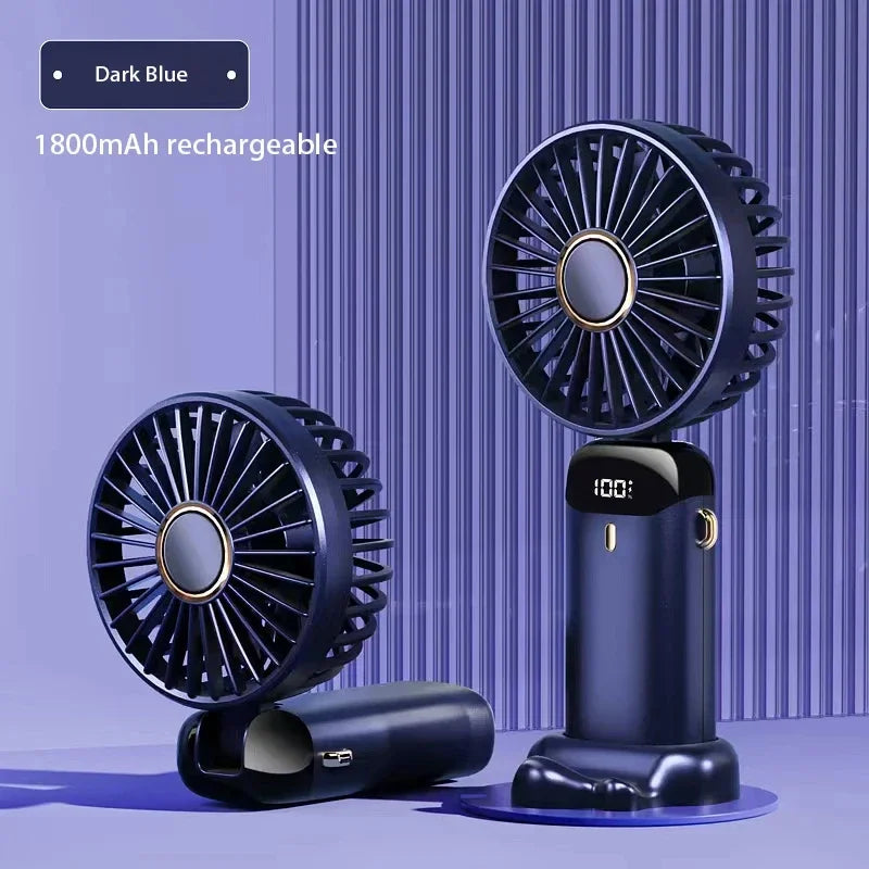 Ventilateur de Poche 5 Vitesses – Écran LED