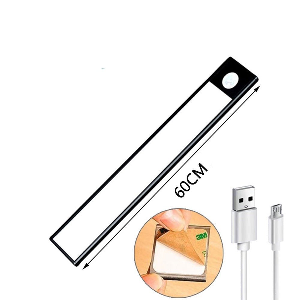 LED réglette ultra fine - sans fil - Détecteur de mouvement