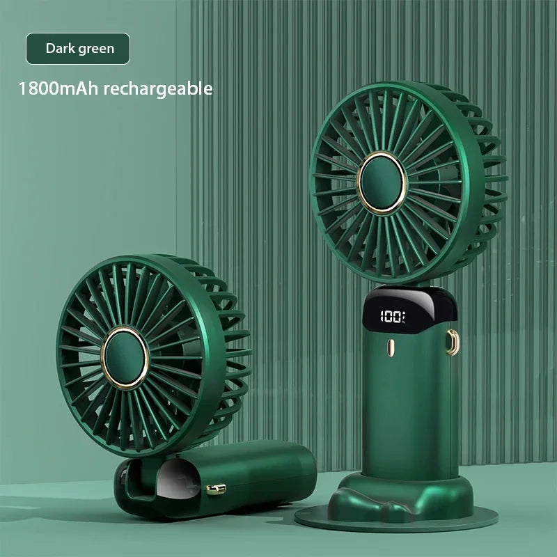 Ventilateur de Poche 5 Vitesses – Écran LED