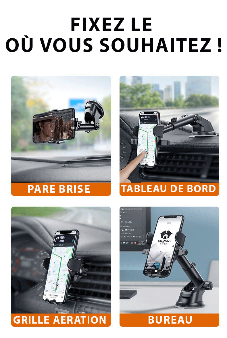 Support Téléphone Portable pour voiture